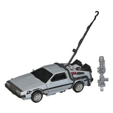 Transformers x Regreso al Futuro Figura Delorian 14 cm