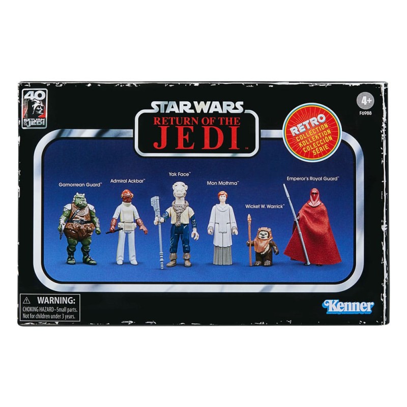 Star Wars Episode VI Retro Collection Pack de 6 Figuras 10 cm