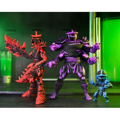 Set 3 figuras Shredder Clones Box  18 cm Teenage Mutant Ninja Turtles (Mirage Comics)