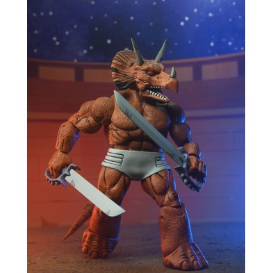 Figura Triceraton Gladiator 21 cm Tortugas Ninja (Mirage Comics