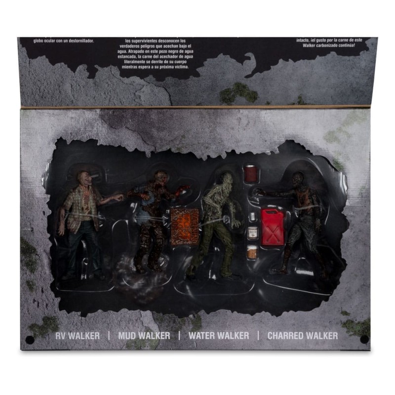 Pack 4 figuras Walkers 13 cm The Walking dead