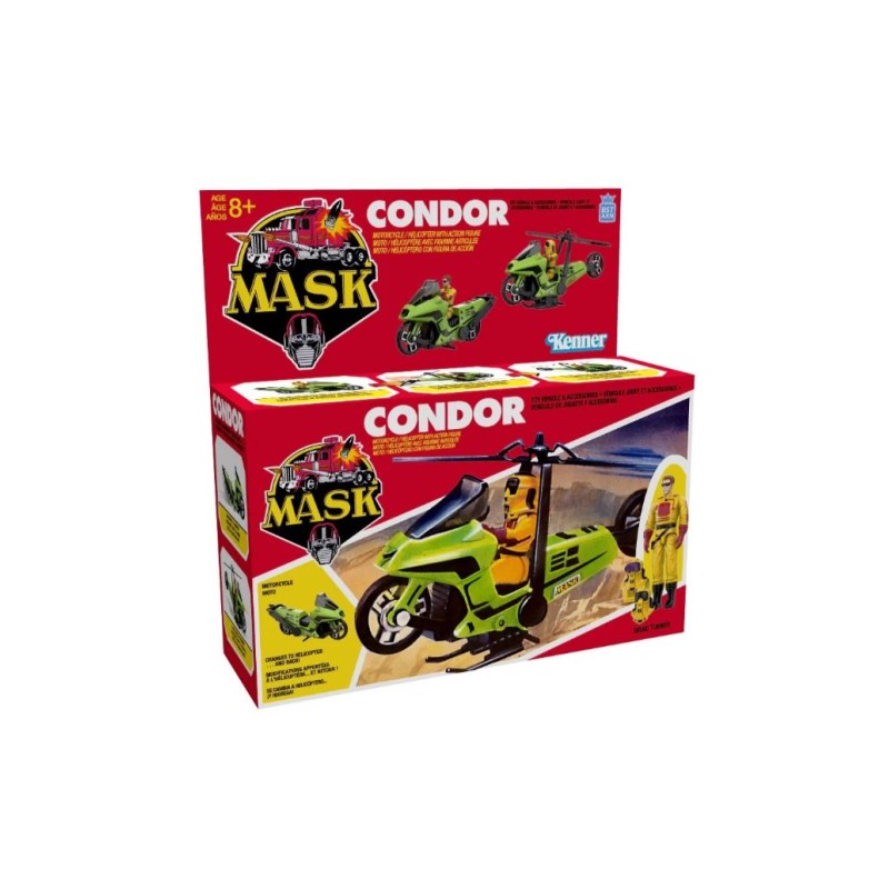 Vehículo Condor + figura Brand Turner M.A.S.K.