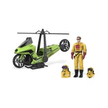 Vehículo Condor + figura Brand Turner M.A.S.K.