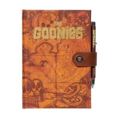 Cuaderno Goonies mapa del tesoro A5 con bolígrafo A5 sticky notes