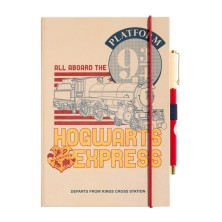 Cuaderno Harry Potter Plataforma 9 3/4 A5 con bolígrafo