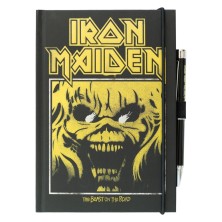 Cuaderno Iron Maiden A5 con bolígrafo