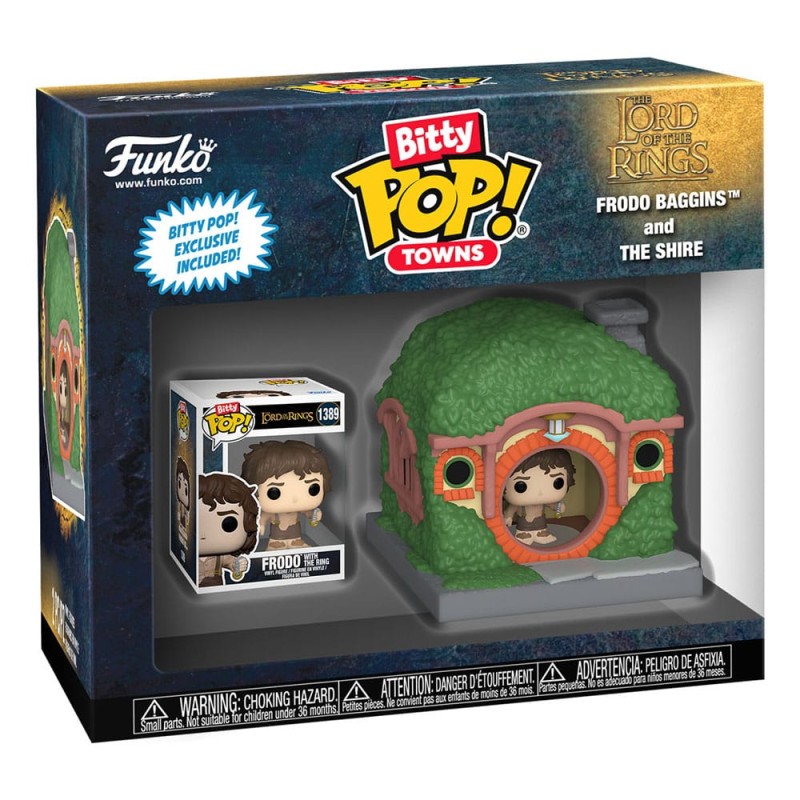 Frodo Baggins and Shrine Bitty POP! Town El Señor de los Anillos