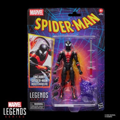 Figura Uncanny Spider-Man (Nightcrawler) 15 cm  Marvel Legends Spider-Man