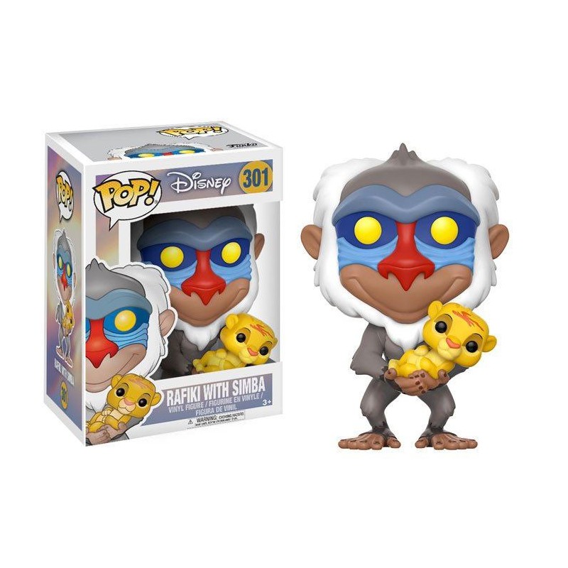 Funko POP! 301 Rafiki With Simba (El rey León)