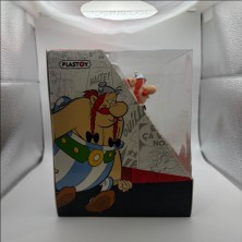 Pack 2 figuras Asterix  & Obelix sentados 12 cm