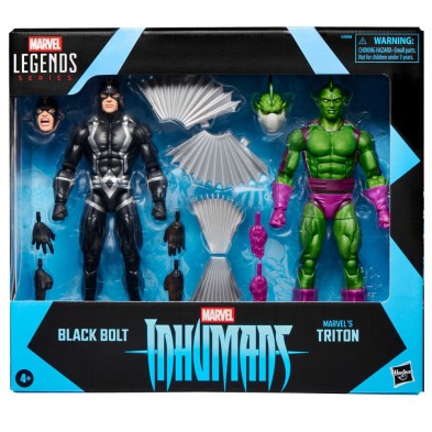 Pack 2 figuras Black Bolt & Triton15 cm Marvel Legends Inhumans