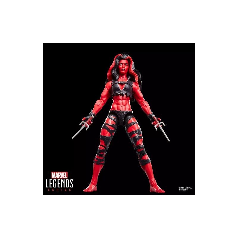 Figura Silver  Red She-Hulk 15 cm Marvel Legends