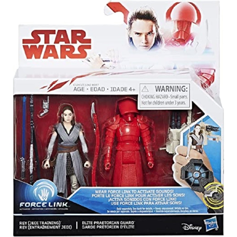 PACK  2 FIGURAS STAR WARS Rey (Jedi Training) & Elite Praetorian Guard (C1243/C1242)