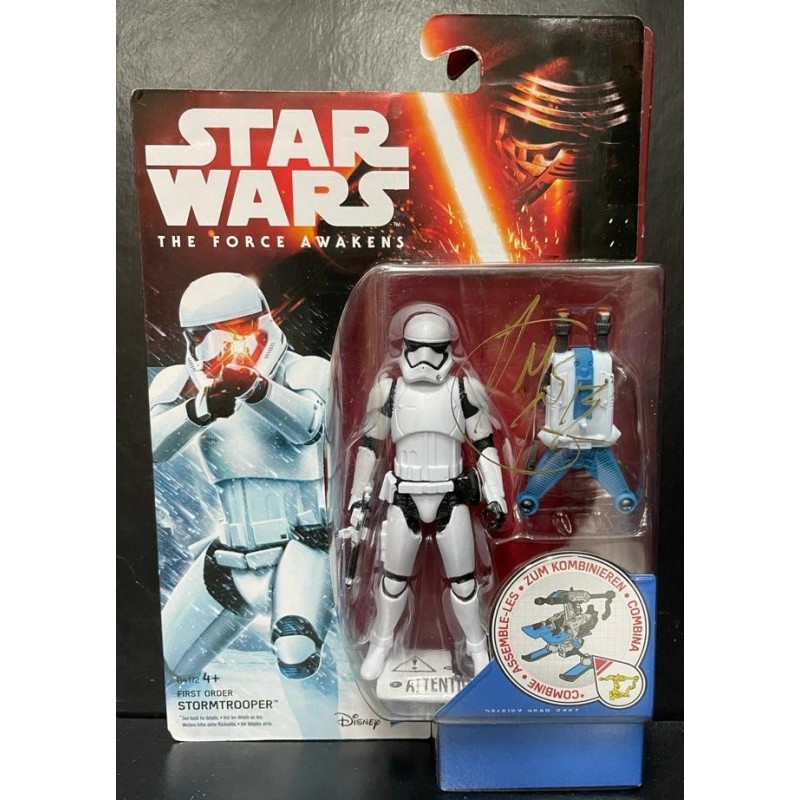 Figura Stormtrooper First Order (Versión 2) The Force Awakens Collection 3,75" (10cm) Serie 1 (B4172) Firmada David M. Santana