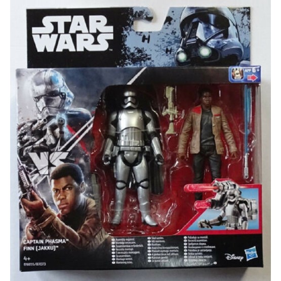 FIGURA STAR WARS ROGUE ONE PHASMA VS FINN (JAKKU) (B9855/B7073)