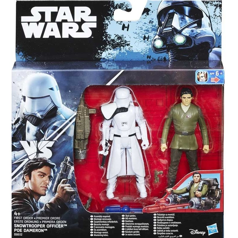 FIGURA STAR WARS ROGUE ONE POE DAMERON & SNOWTROOPER OFFICER (B8612)