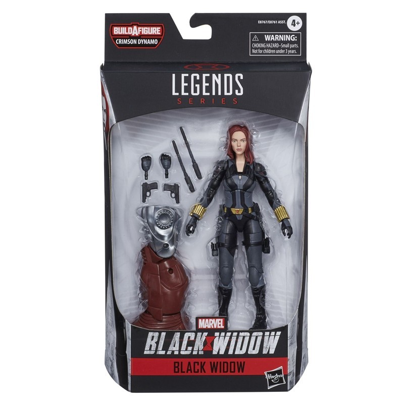 Figura Black Widow Marvel Legends (Crimson Dynamo BAF)