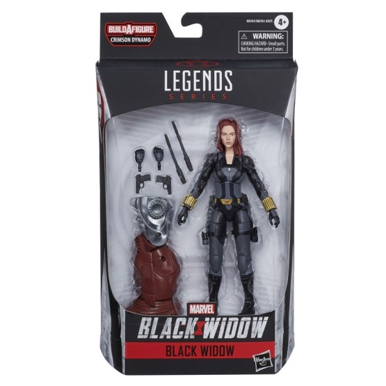 Figura Black Widow Marvel Legends (Crimson Dynamo BAF)