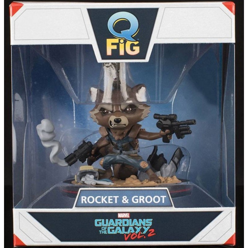 Figura Rocket & Groot Marvel Q-FIG. Guartdians Of the Galaxy vol. 2
