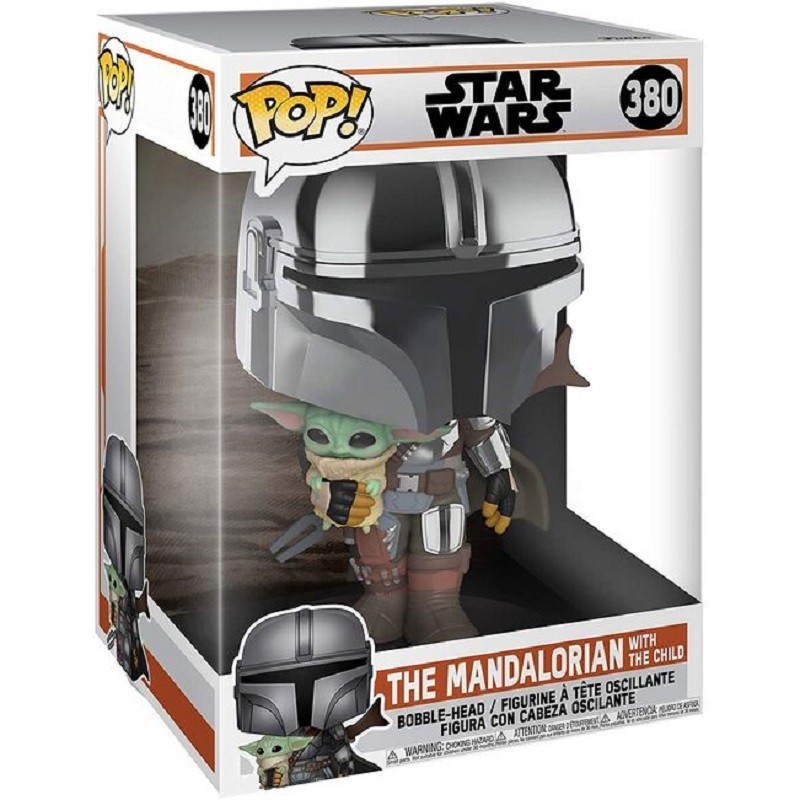 Funko Pop! 380 The Mandalorian with The Child (Super Sized) (Star Wars)