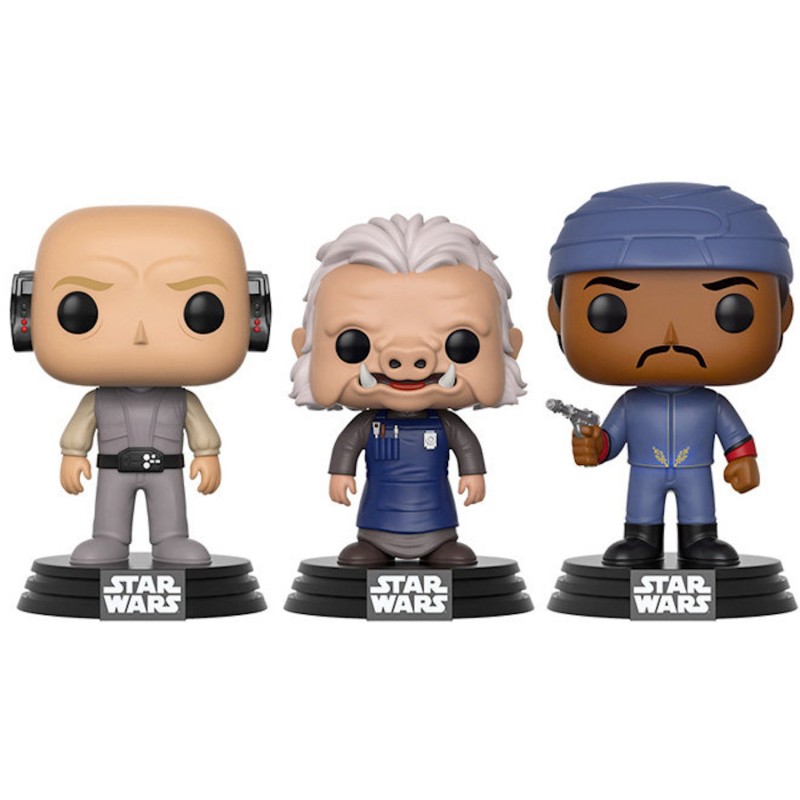 Funko Pop! Pack-3 Lobot, Ugnaught & Bespin Guard (Star Wars)