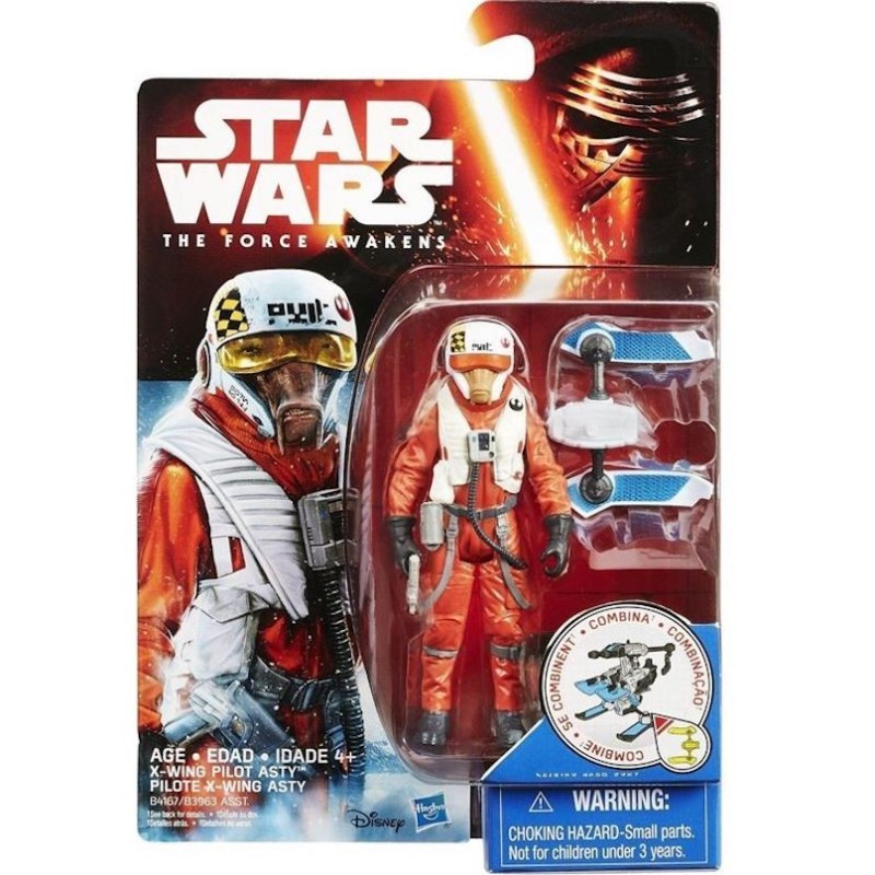 Figura Ello Asty (X-Wing Pilot)  The Force Awakens Collection 3,75" (10cm) Serie 1(B4167)