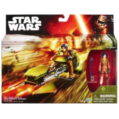 STAR WARS THE FORCE AWAKENS SPEEDER VEHÍCULO + FIGURA EZRA BRIDGER (B6113)