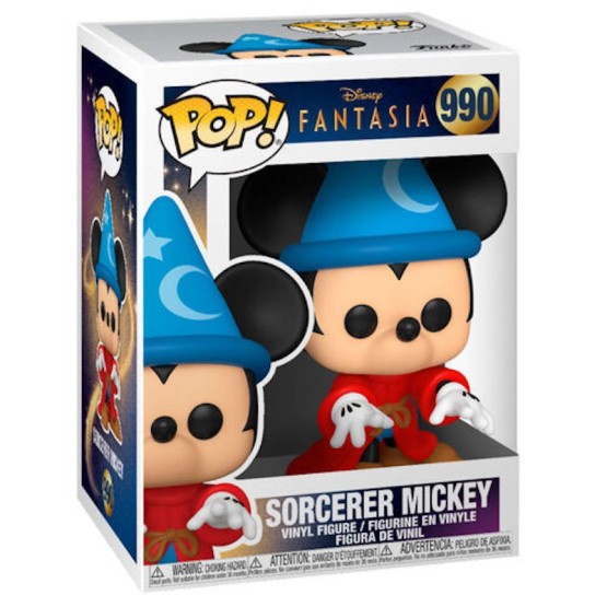 Funko Pop! 990 Sorcerer Mickey (80º Aniv. Fantasía)