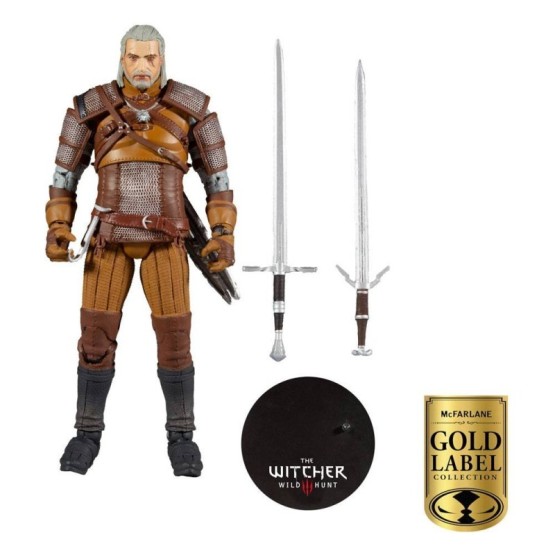 Figura Geralt de Rivia The Witcher 18 cm McFarlane Gold Label
