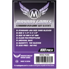 Fundas de Cartas Mayday Games Standard Usa Size 56 mm x 87  mm (100)